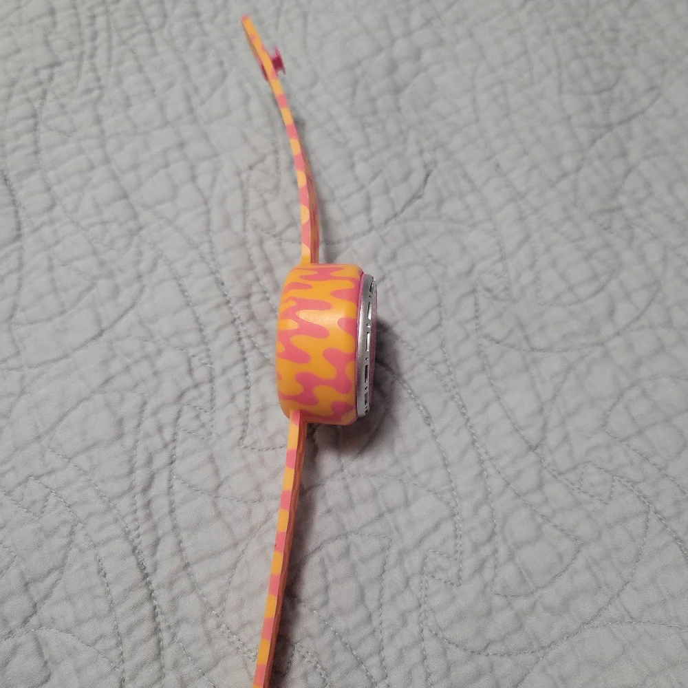 Pink and Orange Wearable Speaker
